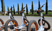 Ballade en trottinette au domaine viticole de l'Enclos à Lansargues